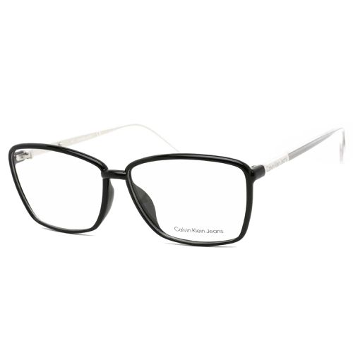 Women's Eyeglasses - Black Full Rim Rectangular / CKJ21636 001 - Calvin Klein Jeans - Modalova