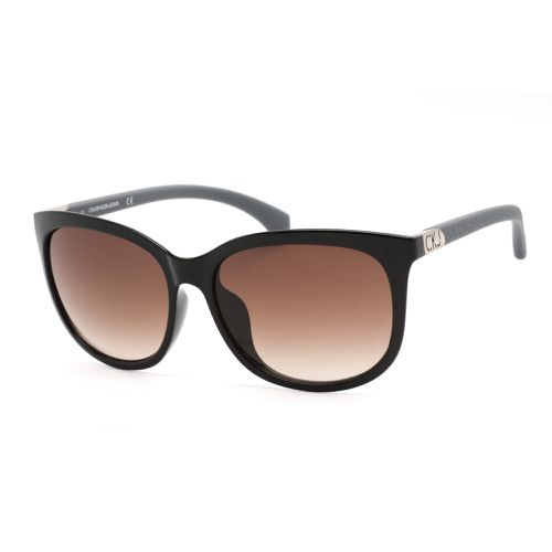 Women's Sunglasses - Black Frame Gradient Lens / CKJ764SAF 001 - Calvin Klein Jeans - Modalova
