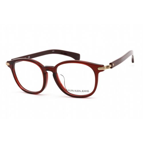 Unisex Eyeglasses - Crystal Burgundy Oval Frame / CKJ956AF 609 - Calvin Klein Jeans - Modalova
