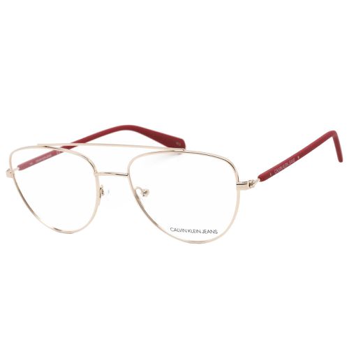 Unisex Eyeglasses - Rose Gold Metal Frame Clear Lens / CKJ19308 780 - Calvin Klein Jeans - Modalova