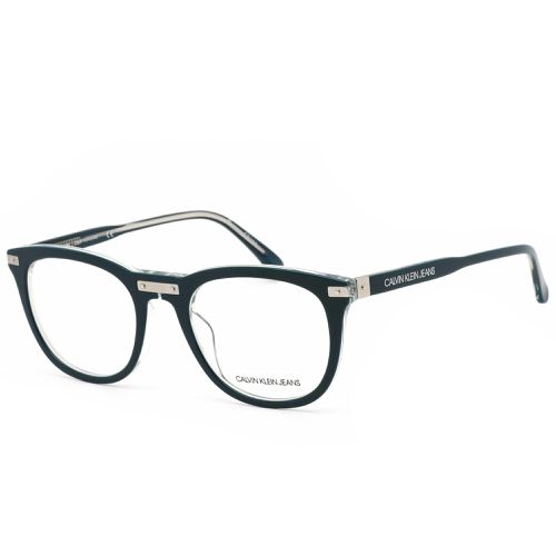 Unisex Eyeglasses - Teal/Crystal Frame Demo Lens / CKJ20518 433 - Calvin Klein Jeans - Modalova