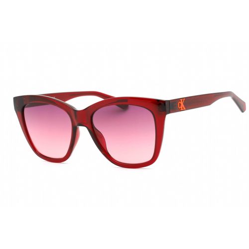 Unisex Sunglasses - Cherry Plastic Cat Eye Frame / CKJ22608S 679 - Calvin Klein Jeans - Modalova