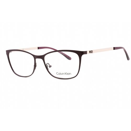 Men's Eyeglasses - Full Rim Plum Metal Rectangular Frame / CK21118 511 - Calvin Klein - Modalova