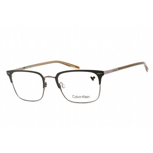 Men's Eyeglasses - Rectangular Satin Cargo Plastic Frame / CK21302 310 - Calvin Klein - Modalova