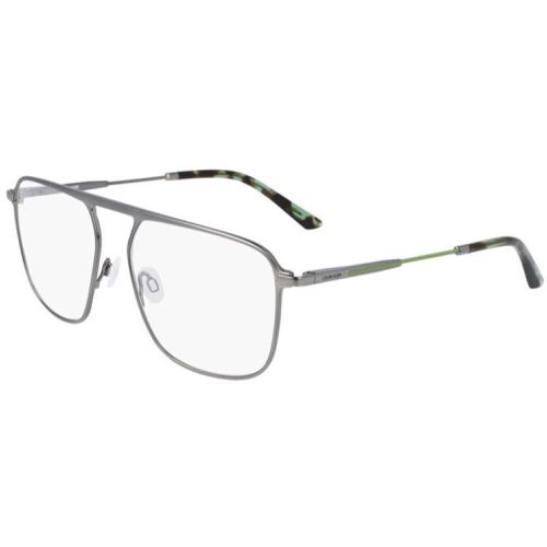 Men's Eyeglasses - Satin Gunmetal Square Frame / CK21103 008 - Calvin Klein - Modalova