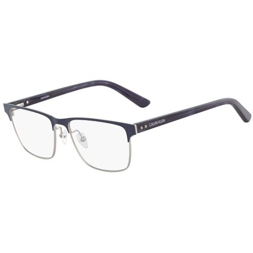 Men's Eyeglasses - Satin Navy Metal Frame / CK18304 410 - Calvin Klein - Modalova