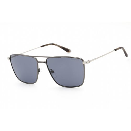 Men's Sunglasses - Full Rim Gunmetal Metal Aviator Frame / CK21116S 008 - Calvin Klein - Modalova