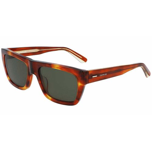 Men's Sunglasses - Gray Lens Honey Tortoise Acetate Frame / CK20539S 259 - Calvin Klein - Modalova