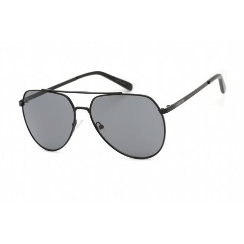 Men's Sunglasses - Solid Smoke Lens Metal Aviator / CK20124S 001 - Calvin Klein Retail - Modalova