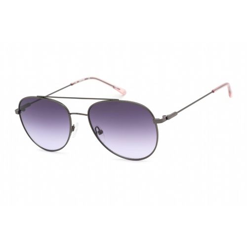 Women's Sunglasses - Gunmetal Metal Aviator Frame / CK20120S 008 - Calvin Klein Retail - Modalova
