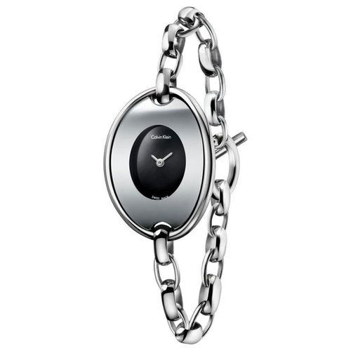Women's Watch - Distinctive Swiss Quartz Black Dial Bracelet / K3H23121 - Calvin Klein - Modalova