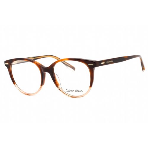 Women's Eyeglasses - Full Rim Brown Havana Plastic Round / CK21710 221 - Calvin Klein - Modalova