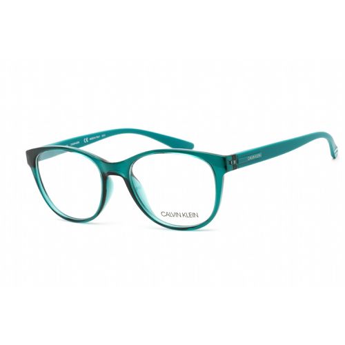 Women's Eyeglasses - Full Rim Crystal Teal Plastic Frame / CK19572 430 - Calvin Klein - Modalova