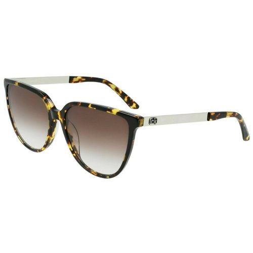 Women's Sunglasses - Amber Tort Cat Eye Frame / CK21706S 239 - Calvin Klein - Modalova