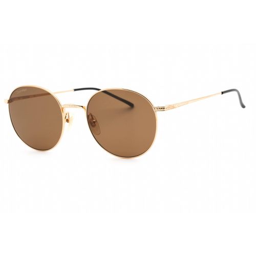 Women's Sunglasses - Gold Round Metal Frame Brown Lens / CK22110TS 716 - Calvin Klein - Modalova