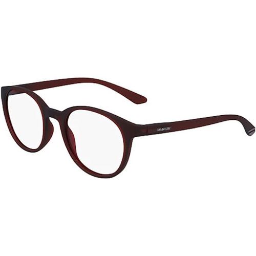 Unisex Eyeglasses - Matt Crystal Deep Red / CK19570 601 - Calvin Klein - Modalova