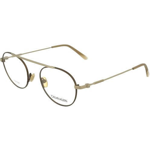 Unisex Eyeglasses - Matt Greige Metal Frame / CK19151 050 - Calvin Klein - Modalova