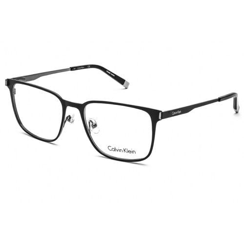 Unisex Eyeglasses - Matte Black Rectangular Metal Frame / CK5454 115 - Calvin Klein - Modalova