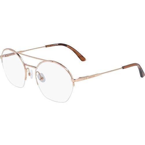 Unisex Eyeglasses - Rose Gold Round Frame / CK20110 780 - Calvin Klein - Modalova