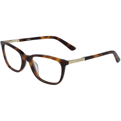 Unisex Eyeglasses - Tortoise Rectangular Frame / CK20507 240 - Calvin Klein - Modalova