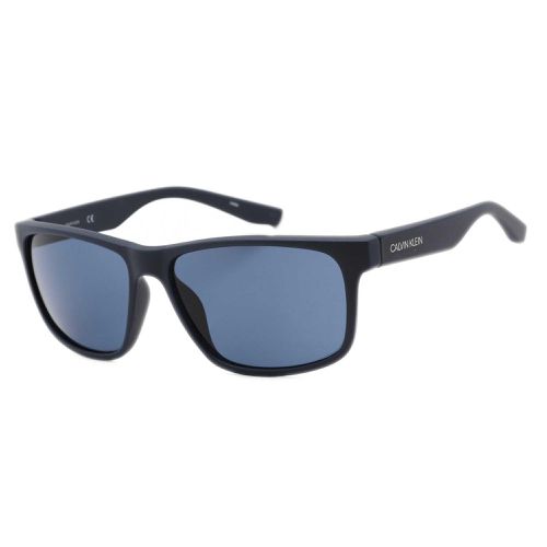 Unisex Sunglasses - Matte Navy Rectangular Frame / CK19539S 410 - Calvin Klein - Modalova