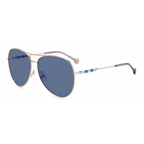 Women's Sunglasses - Blue Lens Gold Copper Frame / CH 0034/S 0DDB - Carolina Herrera - Modalova