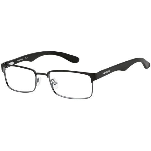 Men's Eyeglasses - Black and Dark Ruthenium Rectangular / Ca 6606 0J0P 00 - Carrera - Modalova