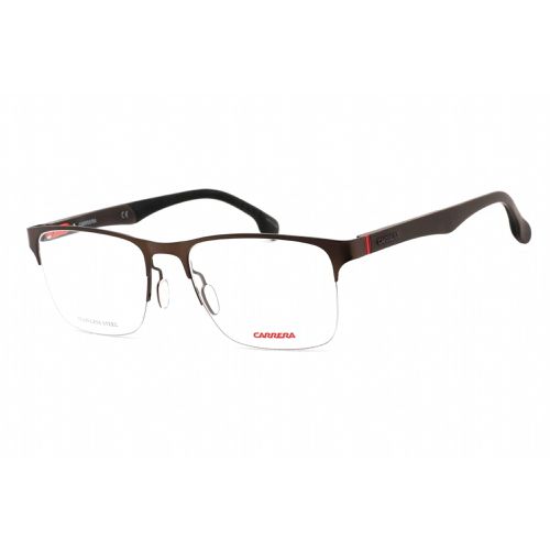 Men's Eyeglasses - Brown Stainless Steel Rectangular Frame / 8830/V 009Q 00 - Carrera - Modalova