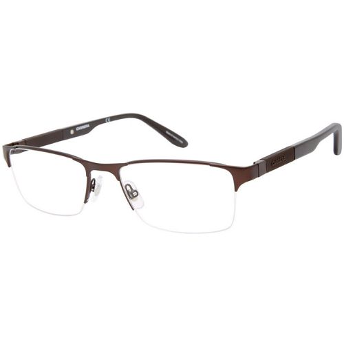 Men's Eyeglasses - Matte Brown Rectangular Shaped Frame / Ca 8821 0YZ4 00 - Carrera - Modalova