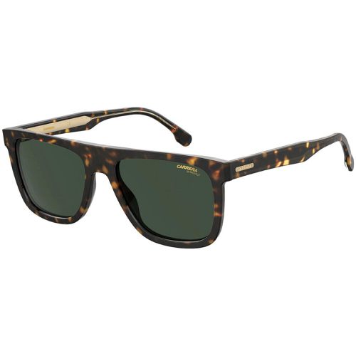 Men's Sunglasses - Havana Acetate Full Rim Frame Green Lens / 267/S 0086 - Carrera - Modalova