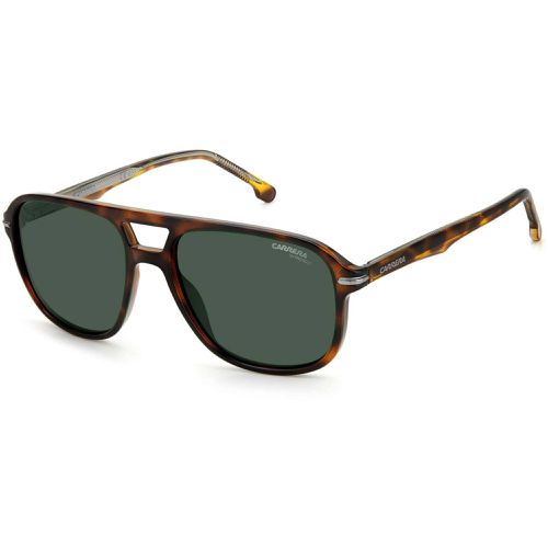 Men's Sunglasses - Square Frame Brown Green Lens / 5034/S 0KKL/70 - Carrera - Modalova