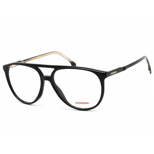 Unisex Eyeglasses - Black Aviator Frame Clear Demo Lens / 1124 0807 00 - Carrera - Modalova