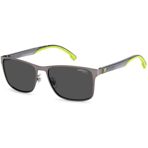 Unisex Sunglasses - Matte Ruthenium Plastic Rectangular Frame / 2037T/S 0R80 - Carrera - Modalova