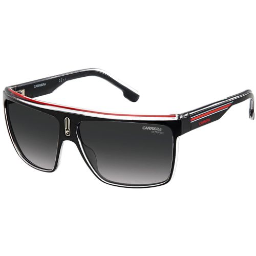 Unisex Sunglasses - Dark Grey Shaded Lens Square Plastic Frame / 22/N 0T4O - Carrera - Modalova
