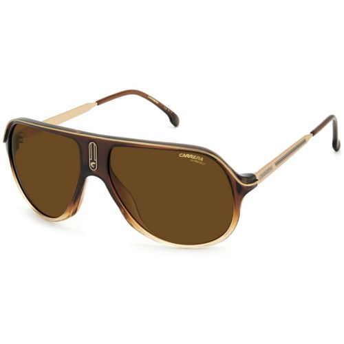 Unisex Sunglasses - Havana Plastic Frame Blue sf Gold sp Lens / SAFARI65/N 86 - Carrera - Modalova