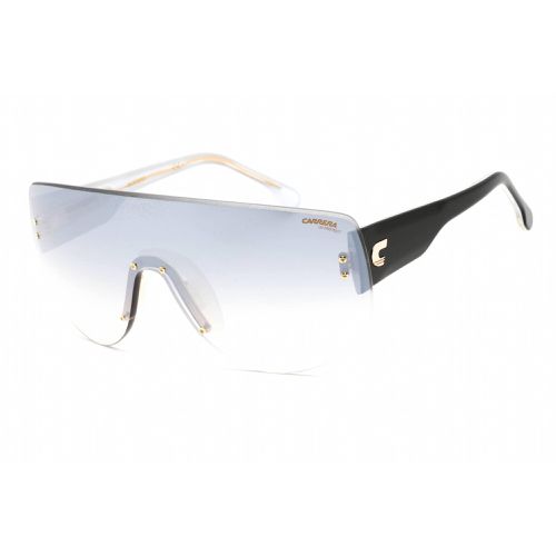 Unisex Sunglasses - Rimless Silver Black Acetate Shield / FLAGLAB 12 079D IC - Carrera - Modalova