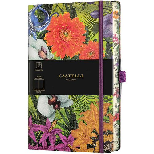 Notebook - Eden Jungle Design Medium A5, Blank, Orchid / QC8BI-003 - Castelli - Modalova