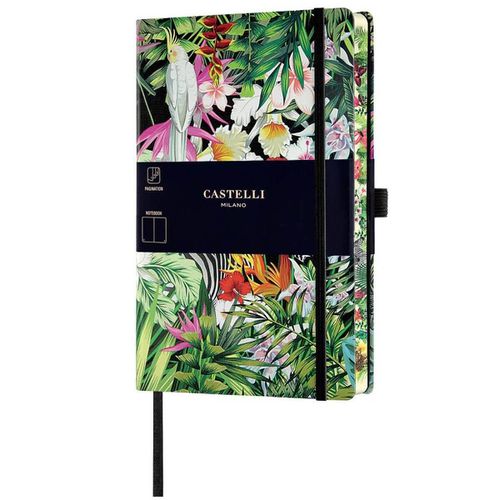 Notebook - Eden Jungle Design Medium A5, Blank, Zebras / QC8BI-004 - Castelli - Modalova