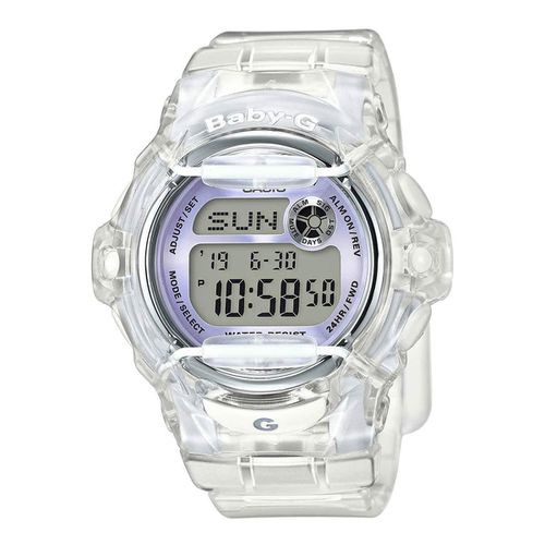 Women's Strap Watch - Baby-G World Time Transparent Resin / BG169R-7E - Casio - Modalova