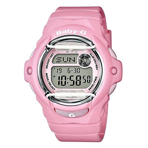 Women's World Time Watch - Baby-G Pink Resin Strap / BG169R-4C - Casio - Modalova