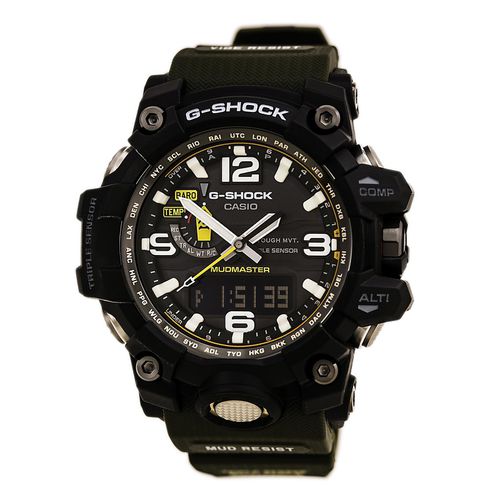 GWG1000-1A3 Men's G-Shock Mudmaster World Time Green Resin Strap Ana-Digi Dive Watch - Casio - Modalova