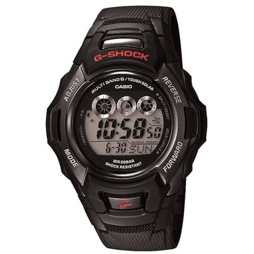 Men's Watch - G-Shock Black and Grey Digital Dial Resin Strap Alarm / GWM530A-1 - Casio - Modalova