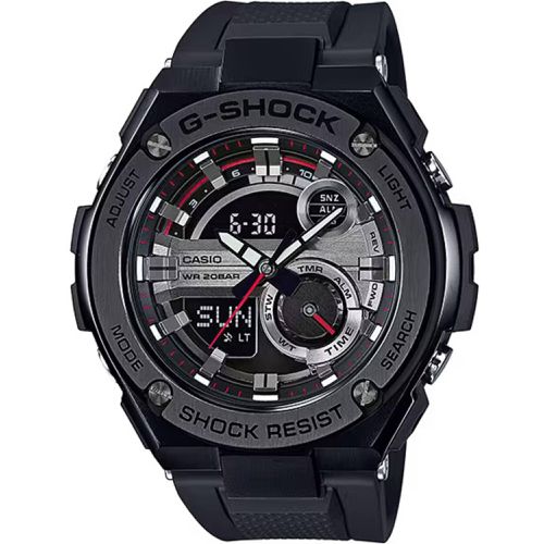 Men's Watch - G-Shock G-Steel Black Resin Strap Shock Resistant / GST210B-1ACR - Casio - Modalova