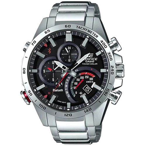 Men's Chronograph Watch - Edifice Alarm Black Dial Quartz Bracelet / EQB501XD-1A - Casio - Modalova