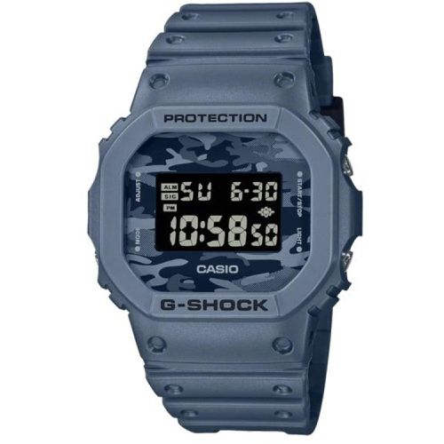 Men's Digital Watch - G-Shock Quartz Black and Camo Dial Strap / DW5600CA-2 - Casio - Modalova