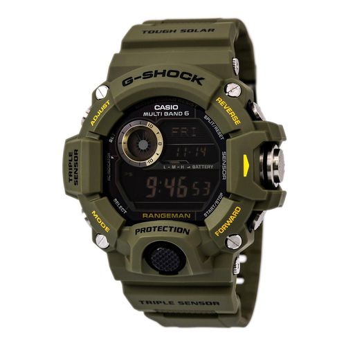 Men's Digital Watch - G-Shock Rangeman Tough Solar Alarm Resin Strap / GW9400-3 - Casio - Modalova
