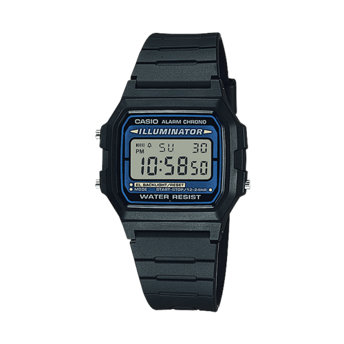 Men's Quartz Illuminator Alarm Chronograph Digital 35mm Watch F105W-1A - Casio - Modalova