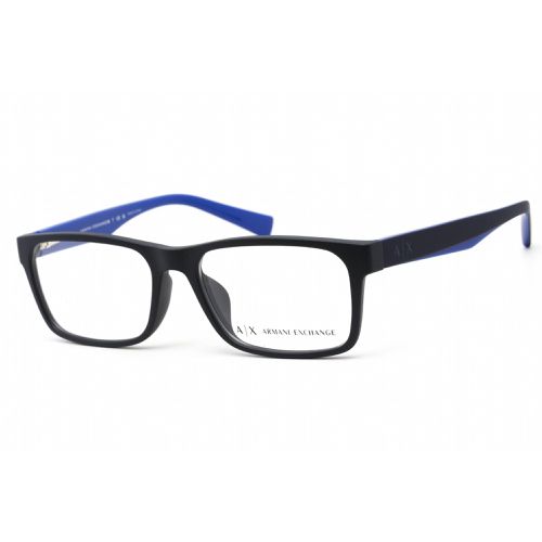 Men's Eyeglasses - Blue Plastic Rectangular Shape Frame / AX3038F 8198 - Armani Exchange - Modalova