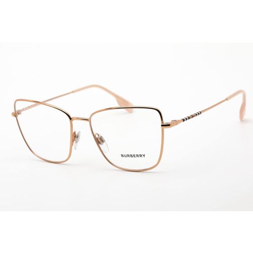 Women's Eyeglasses - Clear Lens Rose Gold Metal Cat Eye Frame / 0BE1367 1337 - BURBERRY - Modalova