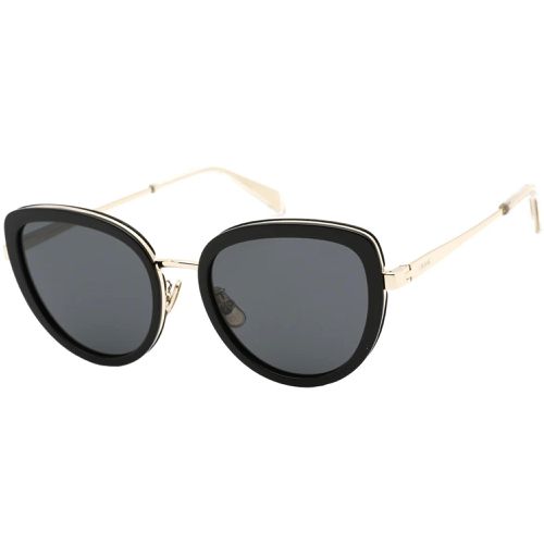 Women's Sunglasses - Full Rim Black Acetate and Metal Frame / CL40203U 01A - Celine - Modalova